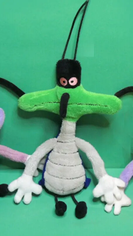 Rare 4pcs Oggy and the Cockroaches plush toy dolls oggy olivia jack