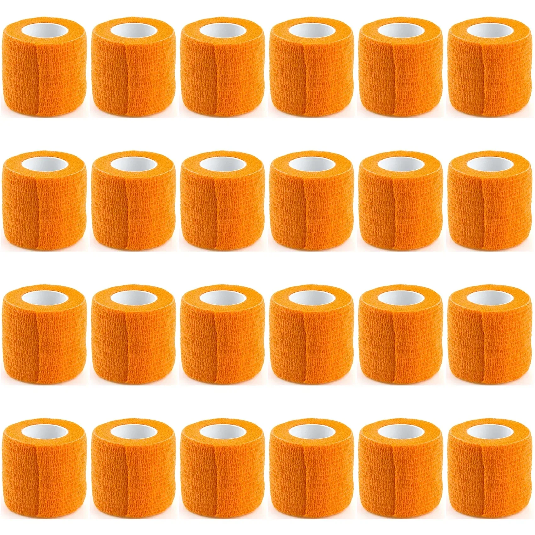 Venta al por mayor, 24 rollos de vendaje cohesivo, envoltura autoadhesiva para personas y mascotas, envoltura elástica atlética transpirable