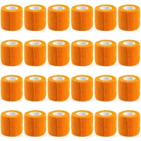 Venta al por mayor, 24 rollos de vendaje cohesivo, envoltura autoadhesiva para personas y mascotas, envoltura elástica atlética transpirable