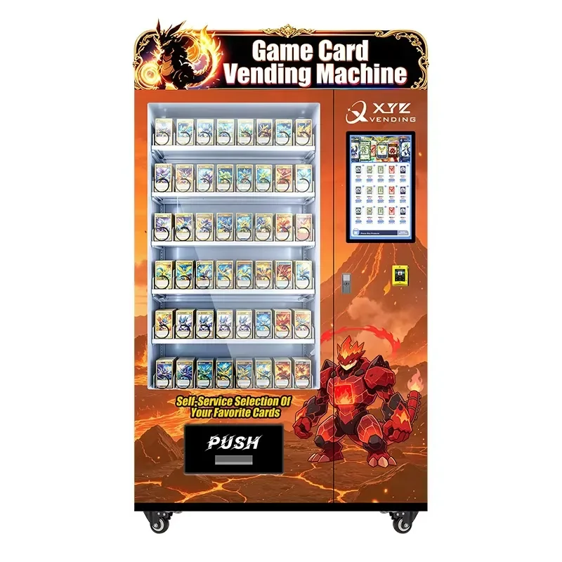 for Xyz Trading Card Vending Machine Supports Blind Box System with Multiple Language