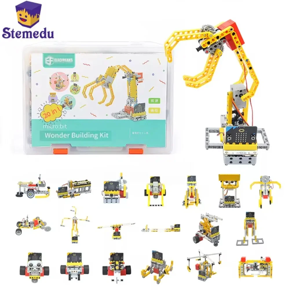 

Technology Micro:bit Expansion Board Kinds of Modeling Programming Robot Course Teaching Aids 32 IN 1 Wonder Building Kit