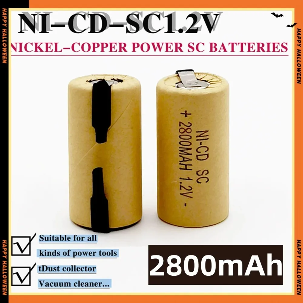 

2800mAh Ni-Cd Rechargeable Battery for Makita Bosch Hitachi and DeWalt Power Tools, Screwdriver Battery, 1.2V, High Quality