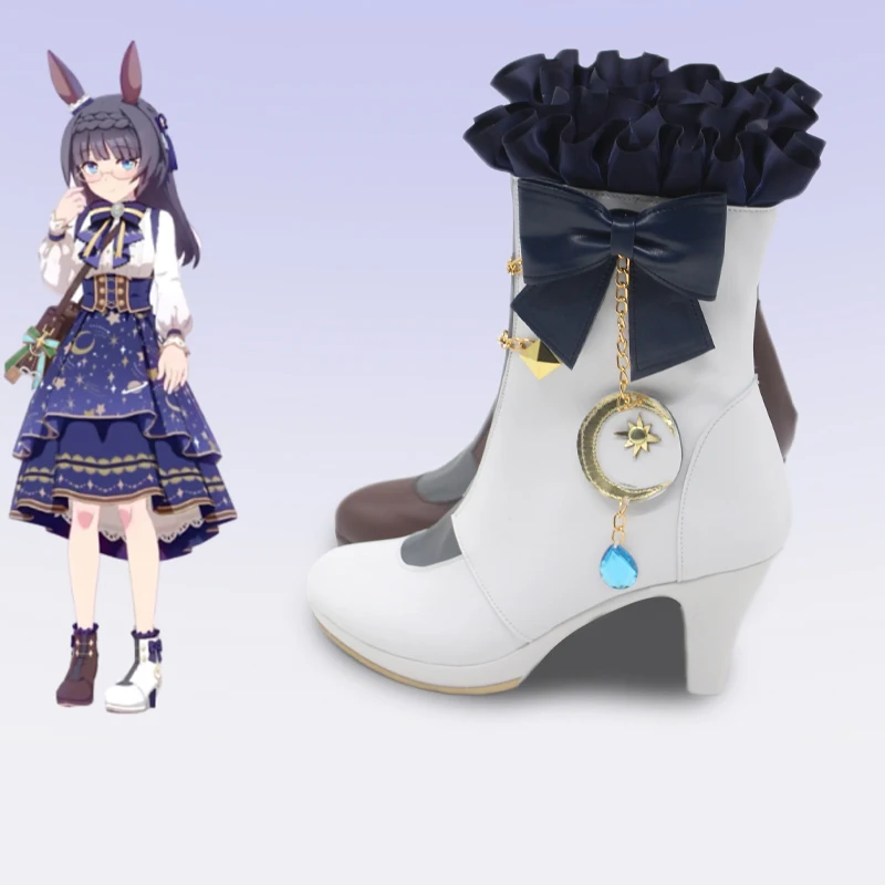 ゲームプリティーダービー Zenno Rob Roy コスプレ靴ブーツ Zenno Robu Roi ハロウィンパーティー用大人女性男性
