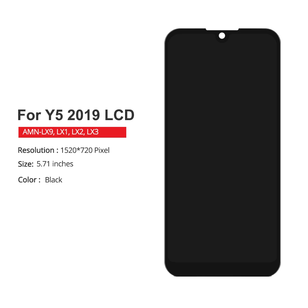 5.5 \'\'per Huawei Y5 2019 Display LCD Touch Screen con cornice per schermo LCD Honor 8S Y5 2019 Display AMN-LX9 LX1 LX2 LX3