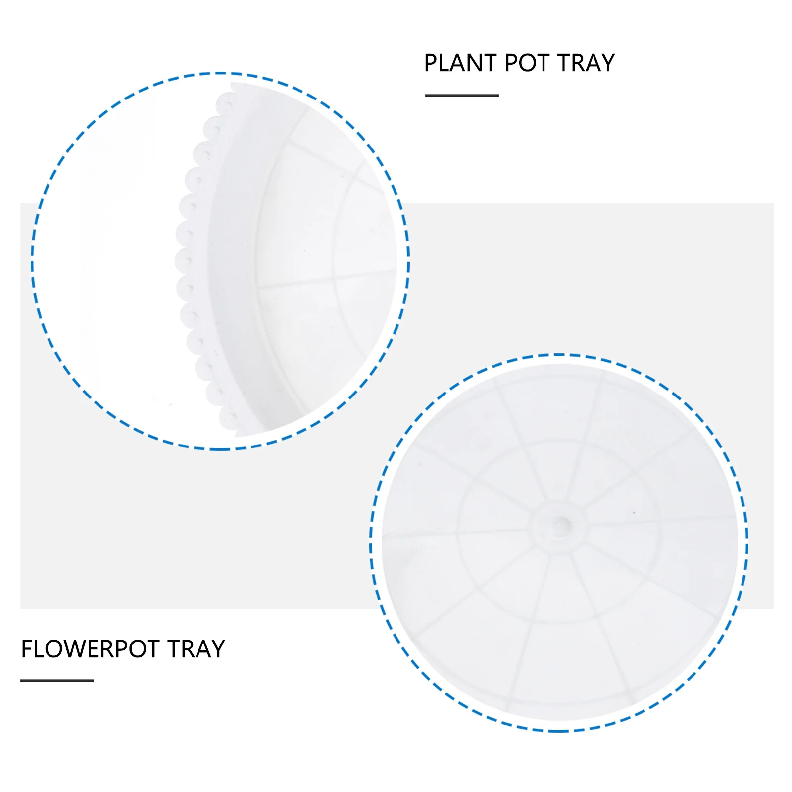 

10 Pcs Plastic Planter Tray Not Easy to Break Flowerpot Bottom Bracket Base Durable