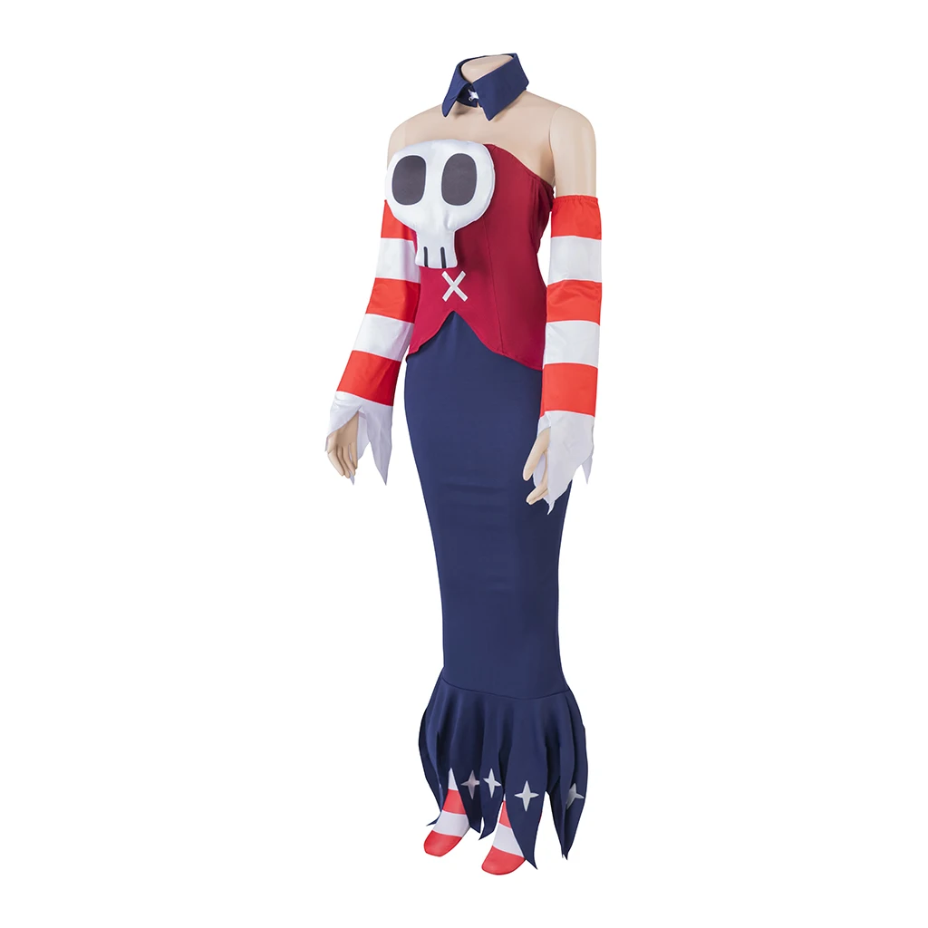 Game Skullgirls Squigly Cosplay Costume Sienna Contiello Cos Outfit Women Game Suit Halloween Carnival Party Disguise Clothes