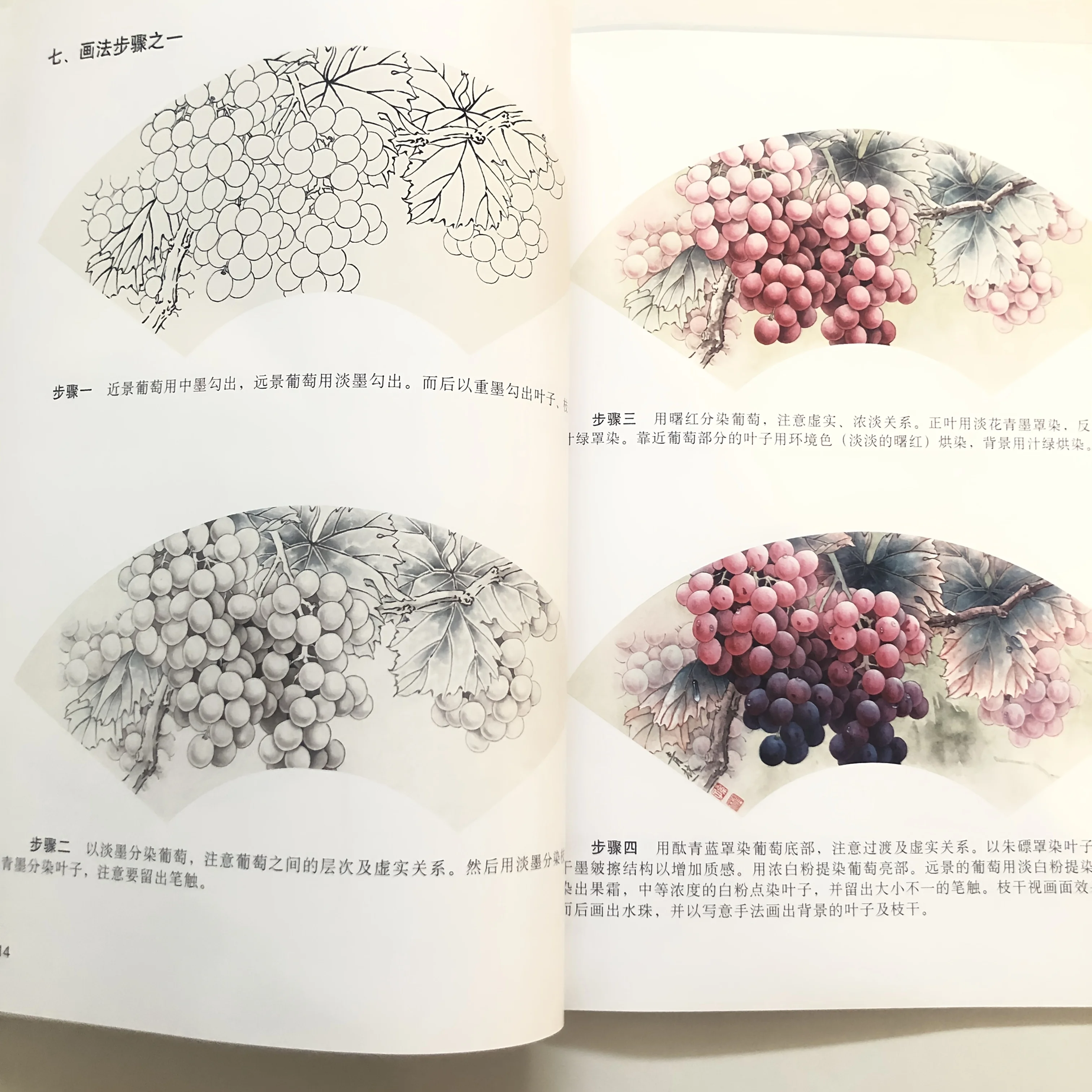 Beginner's Grape Painting: Gongbi Techniques for Translucent Fruit Texture