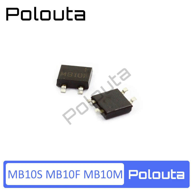 20 Pcs/lot Polouta Mb10m Rectifier Bridge Single-Phase Bridge 1000V/0.5A Direct Plug Patch Supper Capacitor Protection Board