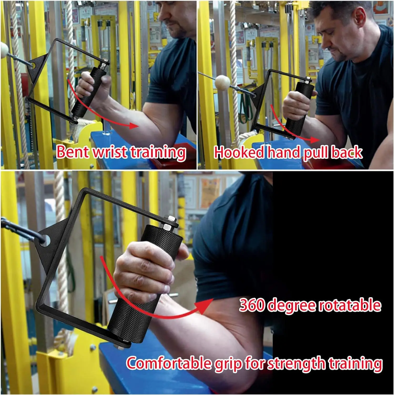 Bold rotating handle, wrist strength, fitness equipment accessories