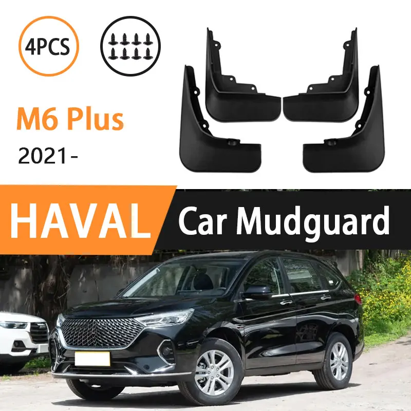 

Mudflaps For Haval M6 Plus 2021 2022 2023 2024 Fender Mudguard Guard Auto Accessories Anti-splash Wheels Parts Waterproof ABS