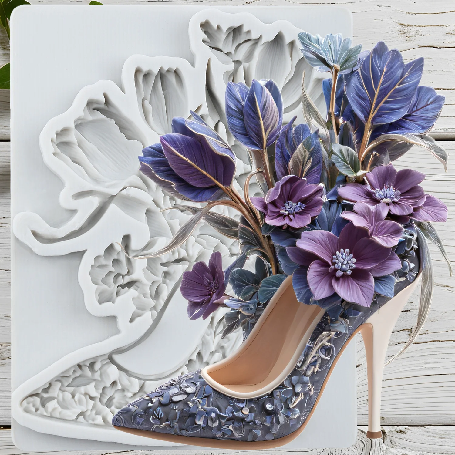 

High Heels Silicone Mold High Heel Shoe Fondant Cake Decorating Tools Cupcake Topper Candy Sugar Craft Gum Paste Polymer Clay