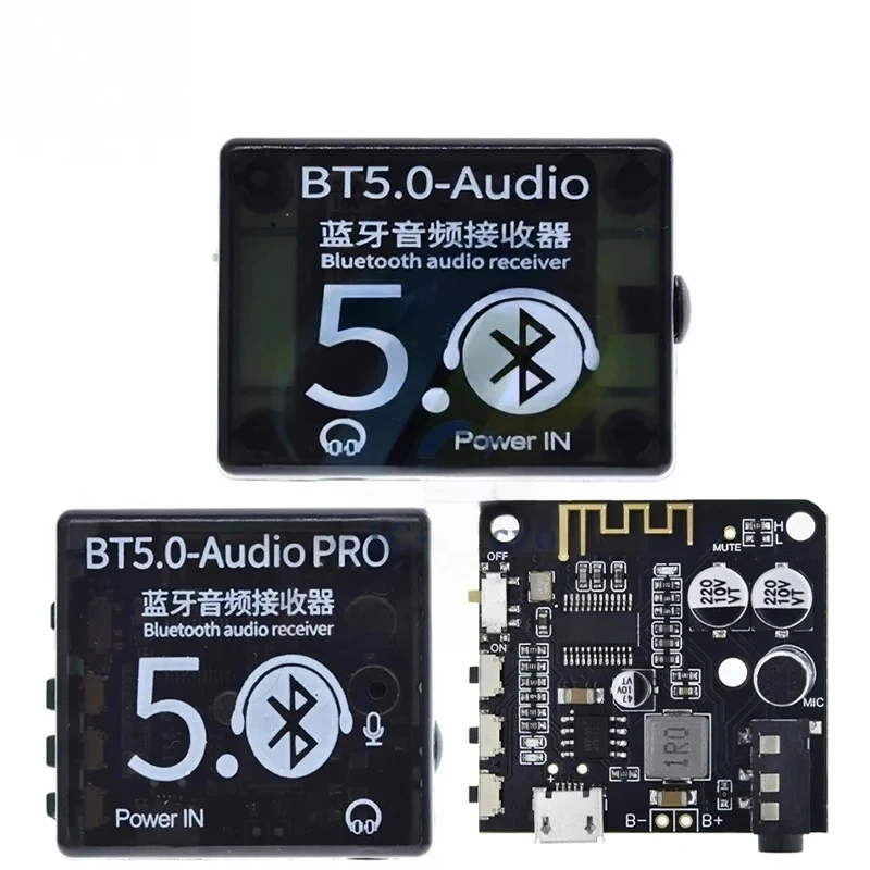 Mini Bluetooth 5.0 Decoder Board Audio Receiver BT5.0 PRO MP3 Lossless Player Stereo Music Amplifiers Module With Case