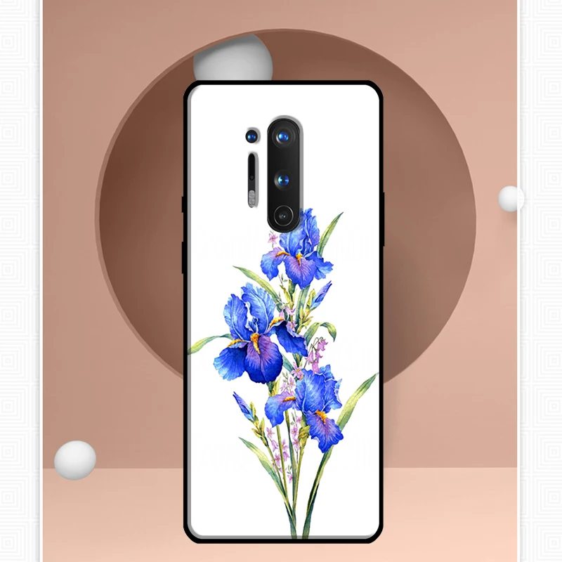 حافظة زهور القزحية الزرقاء لهاتف OnePlus Nord CE 5 3 4 Lite N20 N30 OnePlus 13R 12R 13T 10T 10 Pro 11 12 13 15 #5