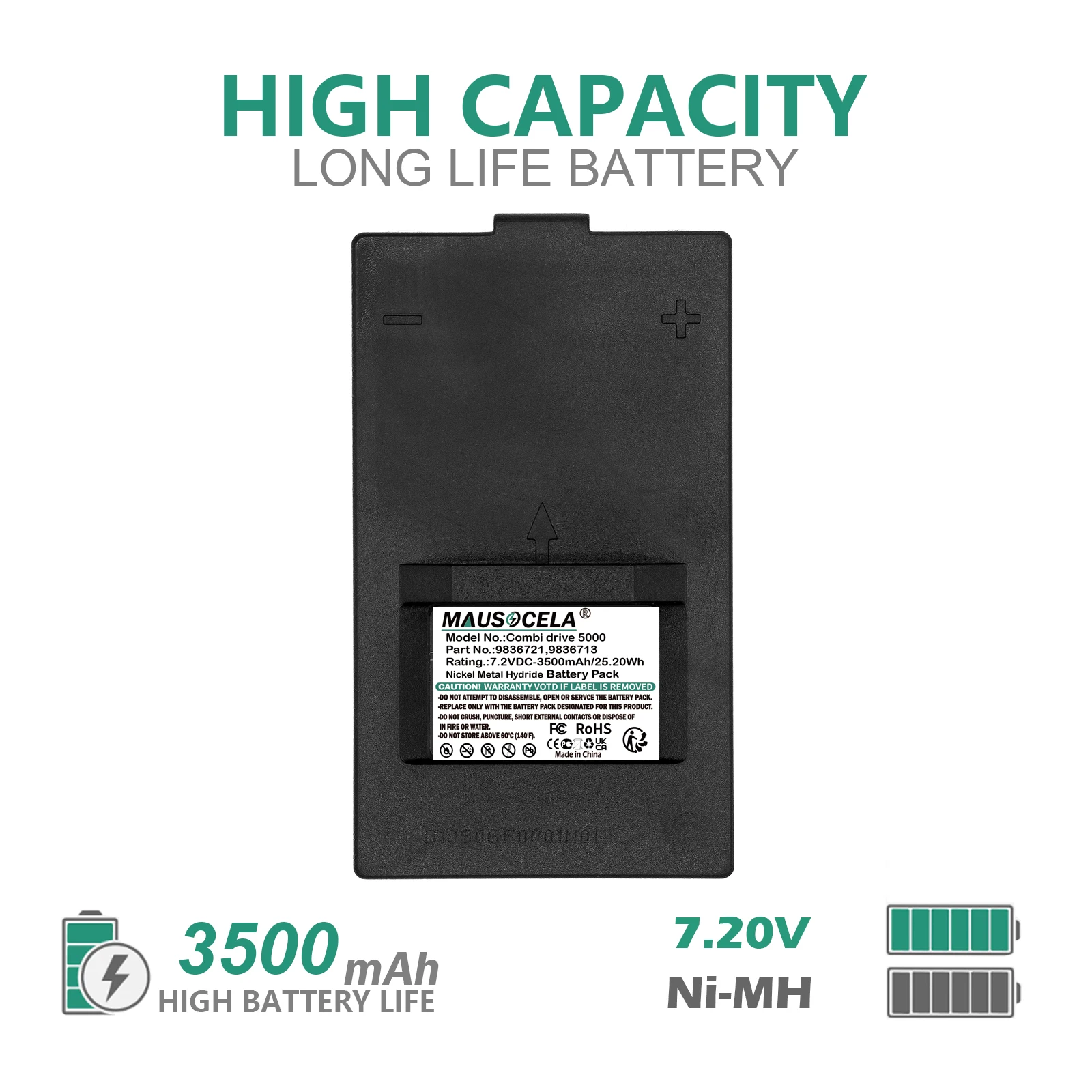 

Аккумулятор 3500 мАч для Hiab: Combi Drive 5000,2055112, Olsberg DOH116A, Hi Drive 4000 ET, Olsberg, XS Drive, Hiab/Olsbergs Hi Drive 4000