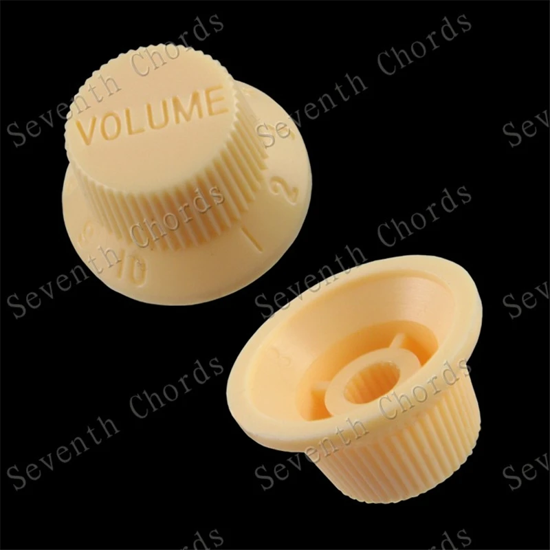 10sets/Lot Cream Guitar Speed Control Knobs For Electric Guitar Parts Accessories