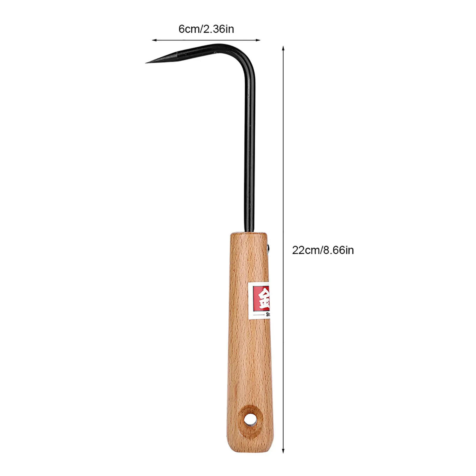 Bonsai Root Hook With Wooden Handle Comfortable Grip Sturdy/Scratch Resistant Gardening Tools Supplies