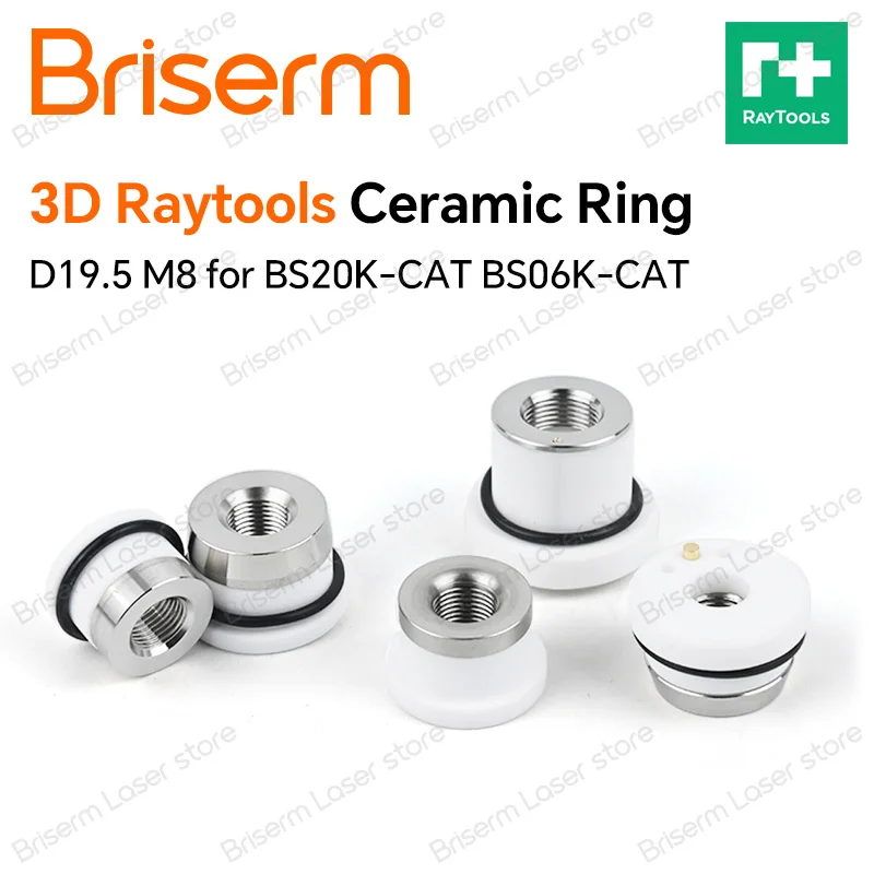 

3D лазерное керамическое кольцо D19,5 M8 H12.5 керамическое кольцо-держатель сопла для OSPRI Bodor Raytools лазерной режущей головки