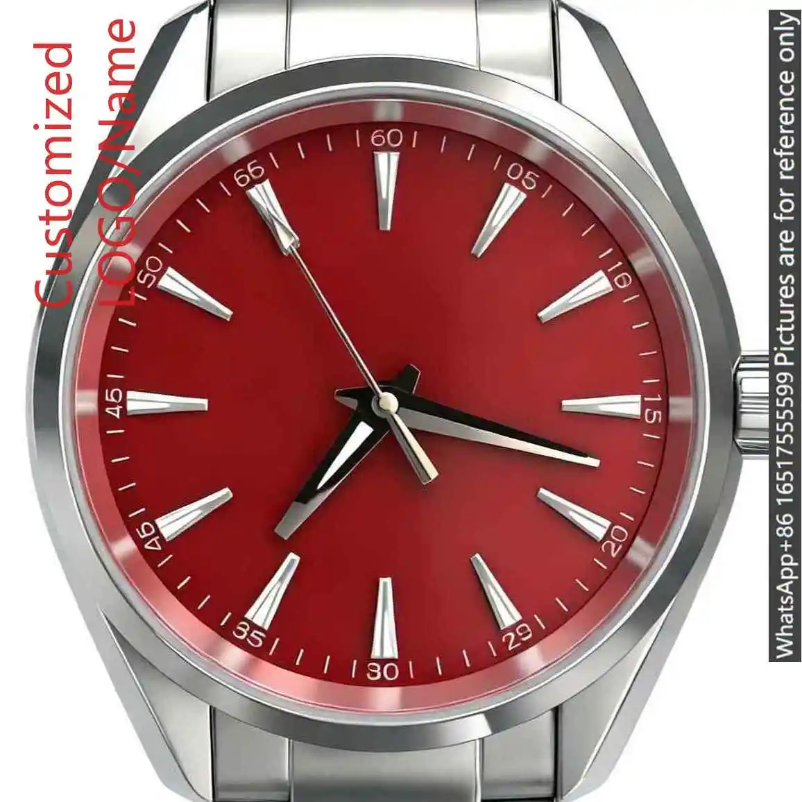 A1212 Store 904L Stainless Steel Bracelet 40 mm Men's Self-Winding Watch Sapphire Customized Watches) view 6