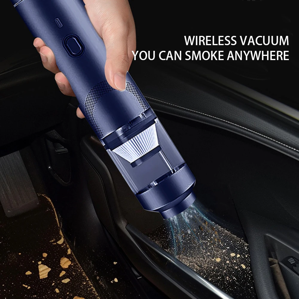 ポータブル11000pa充電式ワイヤレスコードレスミニ車載掃除機ハンドヘルドエアダスター車内清掃用