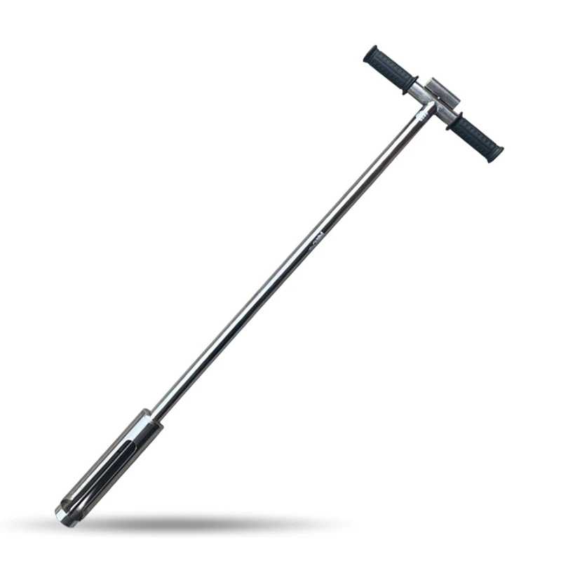 304 stainless steel soil borrower soil sampler 1m/38mm foot-operated earth drill outdoor portable sampler