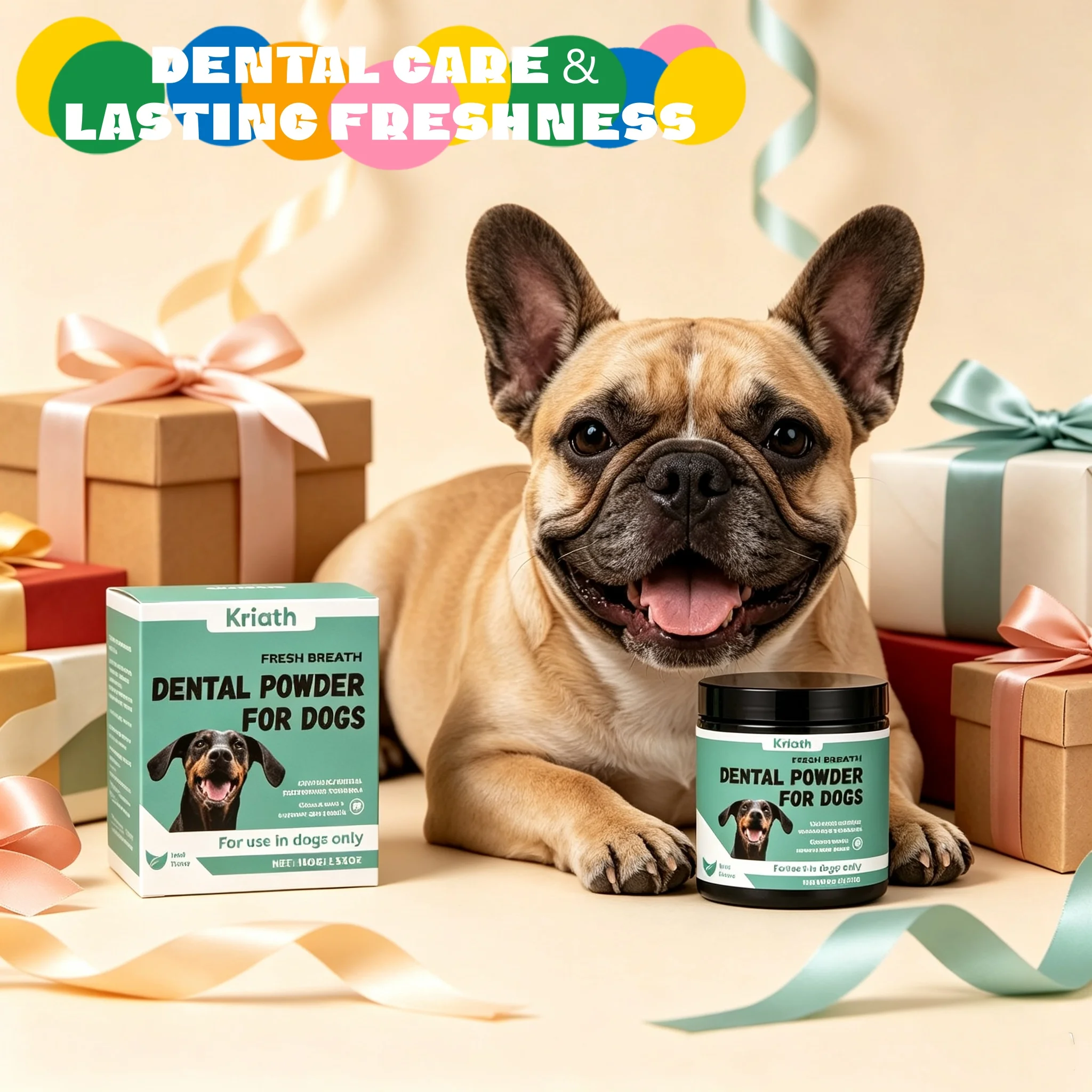 Dog Tooth Cleaning Powder Plaque Tartar Remover Brighten Reduce Calculus Breath Freshing Dog Cleaning Product Oral Care Powders