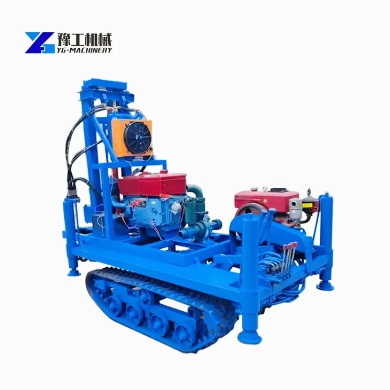 

200M High Power Water Well Drilling Rig Machine Small Large Drilling Diameter Diesel Engine Bore Hole Rigs Easy To Operate Sale