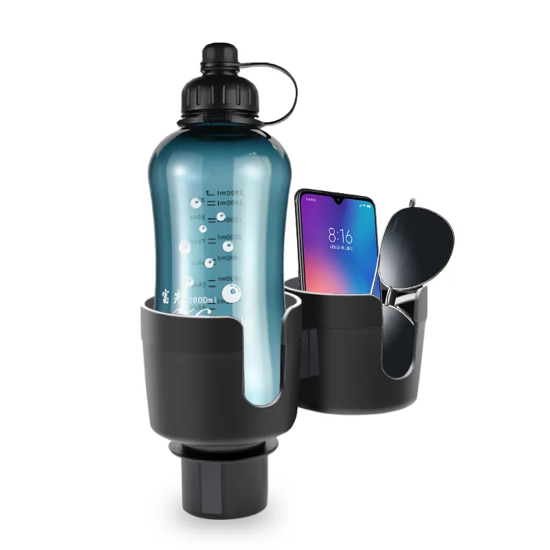 

Двойной держатель для чашки 2 в 1, автомобильный держатель для стакана с водой, многофункциональный держатель для чашки, удлинитель, стеллаж для хранения, поднос для чашки