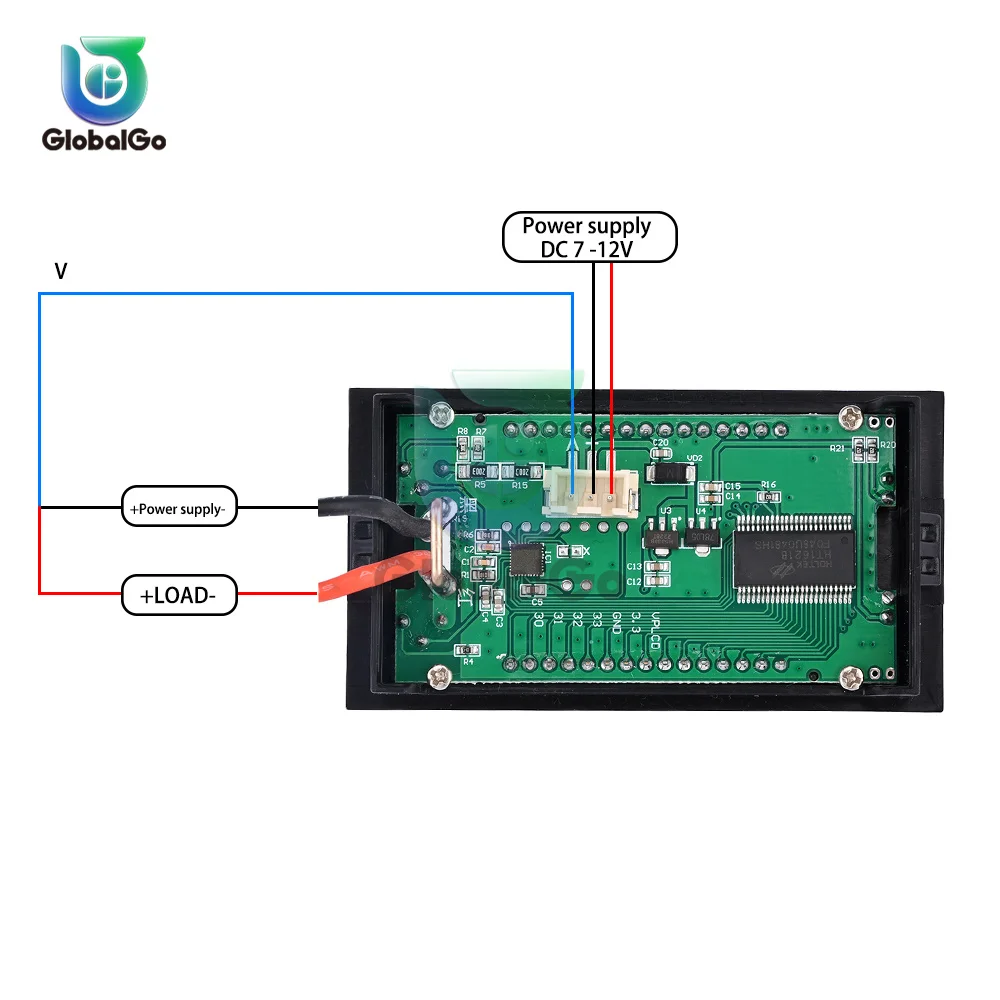 Voltímetro Digital LCD, amperímetro, medidor de potencia de corriente de voltaje de alta precisión de 4 bits, Detector de voltios, 0-500V CC, 0-5000W