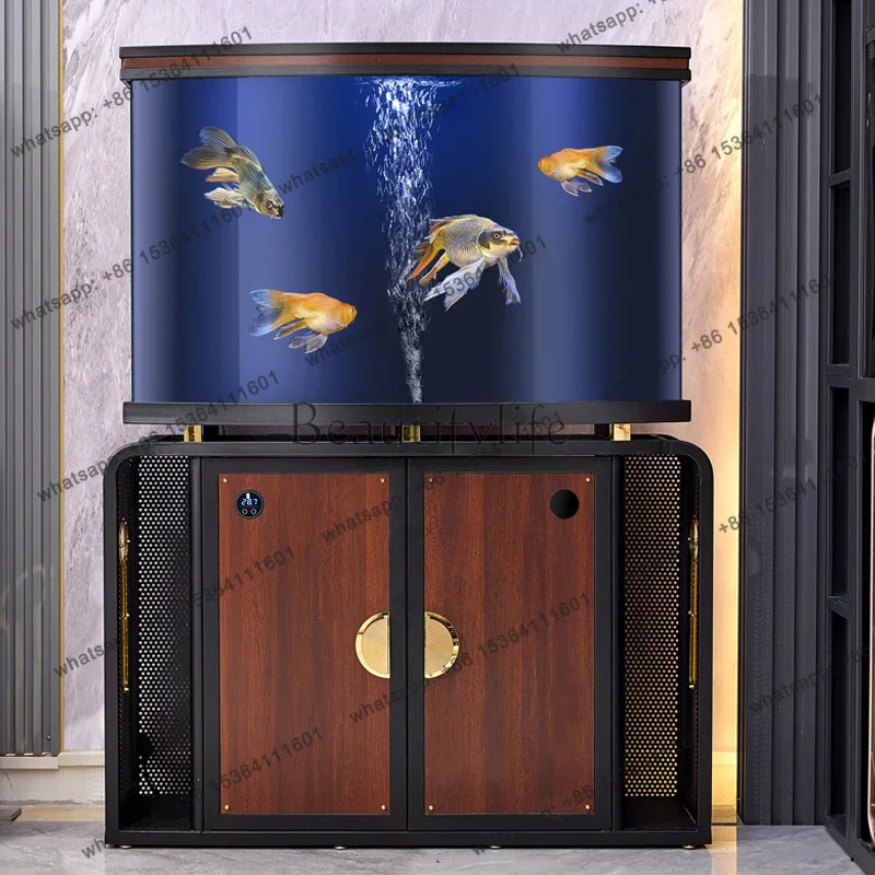 yj21 New living room large 1.5-meter dragon fish tank bottom filter water-free office acrylic fish tank