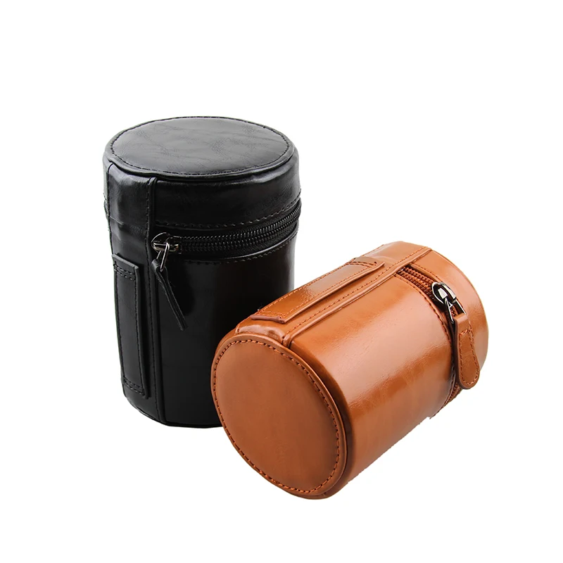 Suitable for SLR lens barrel lens bag lens barrel leather case protection anti-collision waist pack