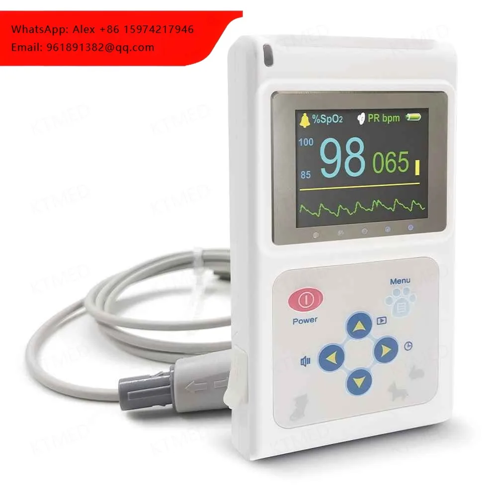 

KTMED KT-W020 Pet Hospital Equipment Animal Mini Veterinary Real-time Data Handheld Pulse Oximeter