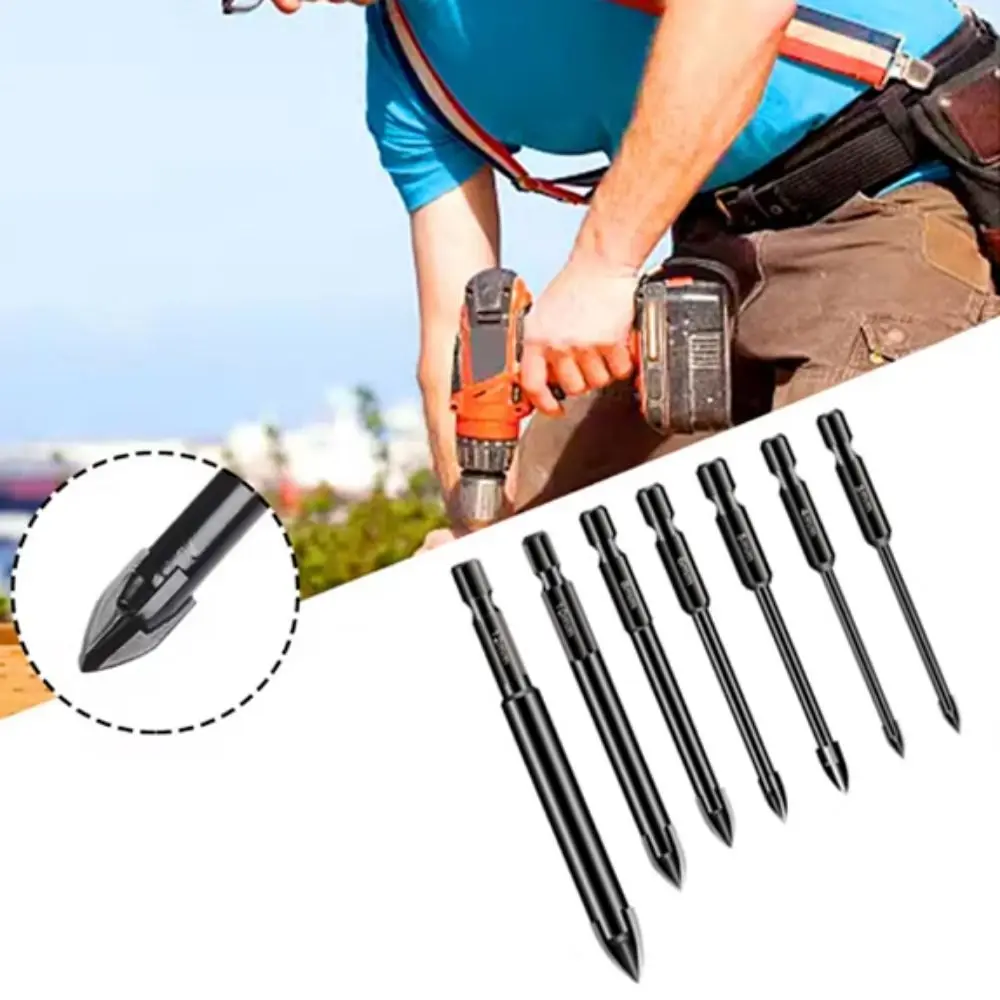 

10 шт./компл. 3-12 мм набор сверл прецизионные высокоскоростные сверла для плитки профессиональные сверла из карбида вольфрама для сверления бетона