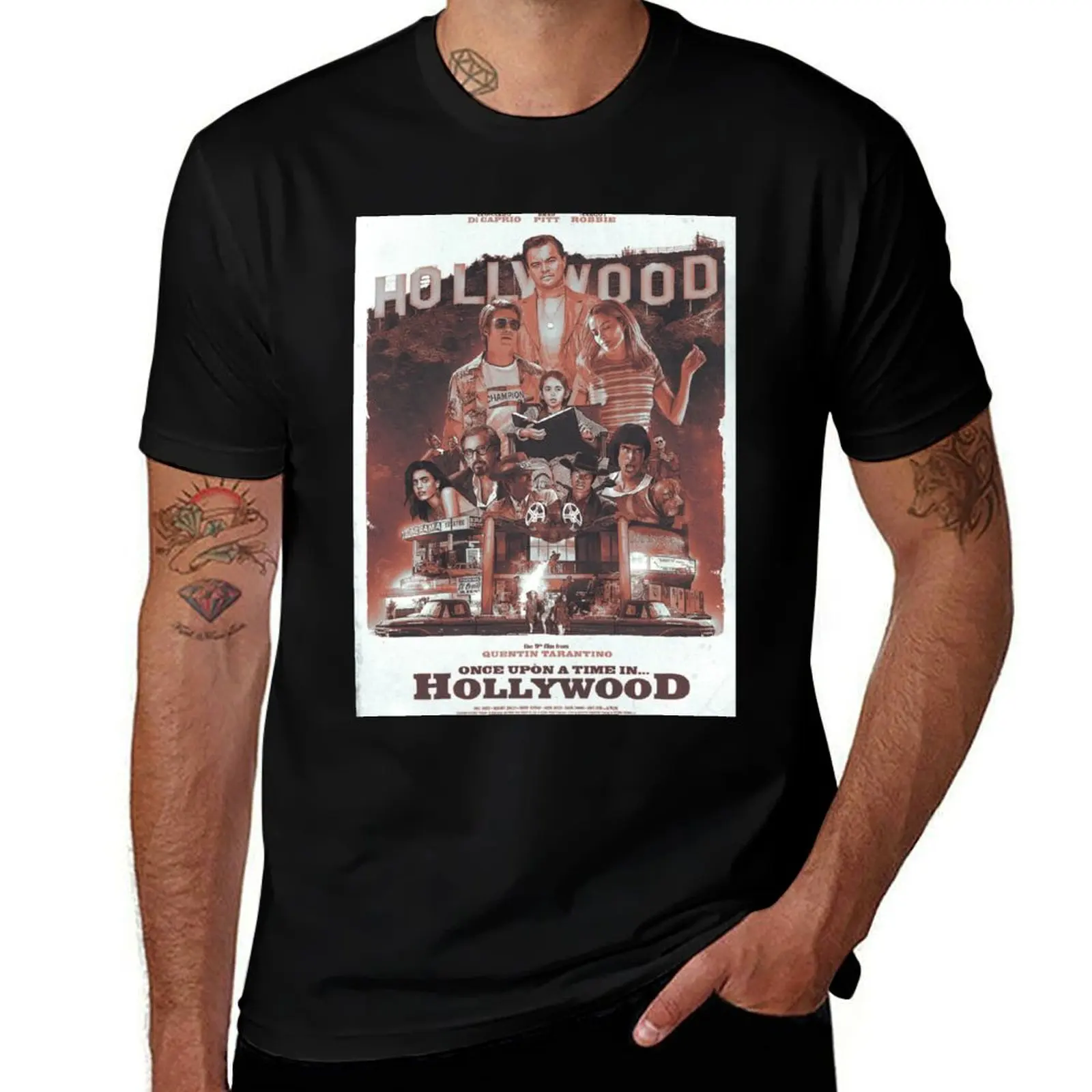 

Once Upon A Time in... Hollywood T-Shirt boys whites aesthetic clothes sweat mens tall t shirts