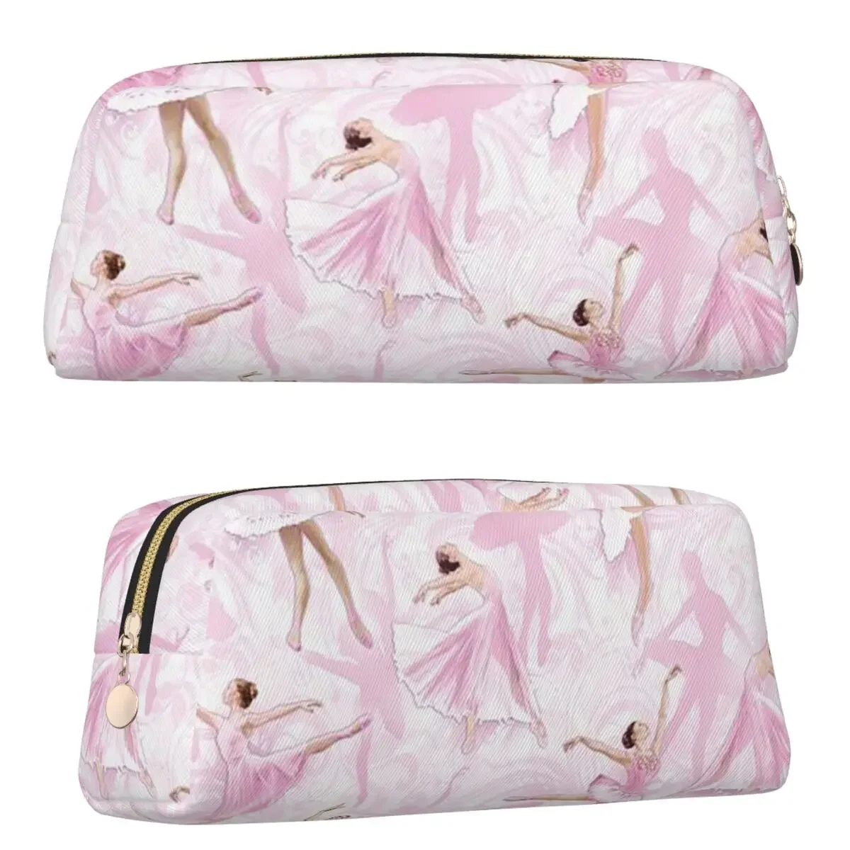 Ballet Dance Makes Me Free Ballerina Dancer Pencil Case for Boys Girls School Pen Box Pencil Bag Pen Holder
