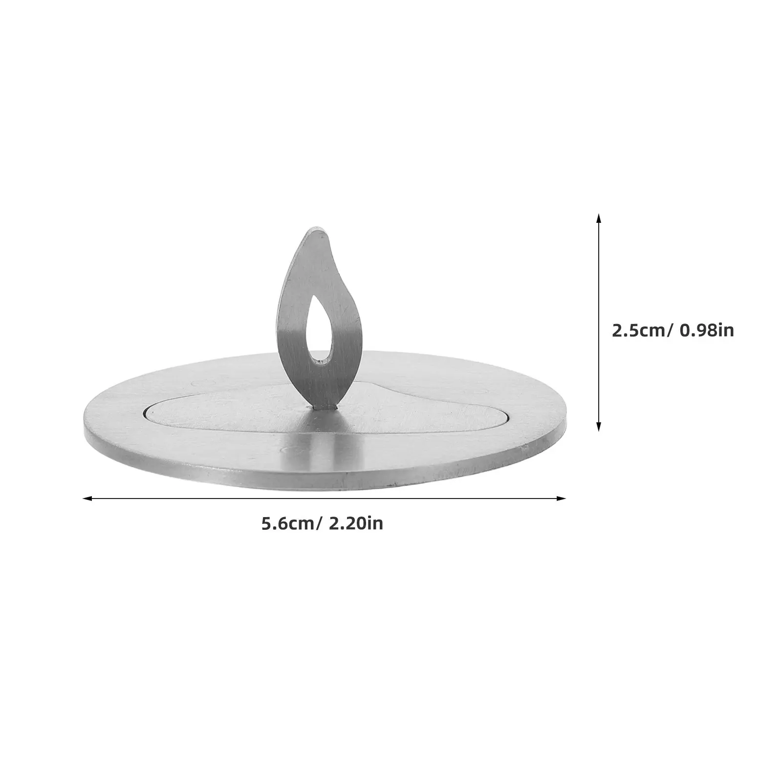 Stainless Steel Lid Replacement Jar Cap Draft Reducer Soot Reducer Flame Stabilizer Decorative Topper for Wide view 2