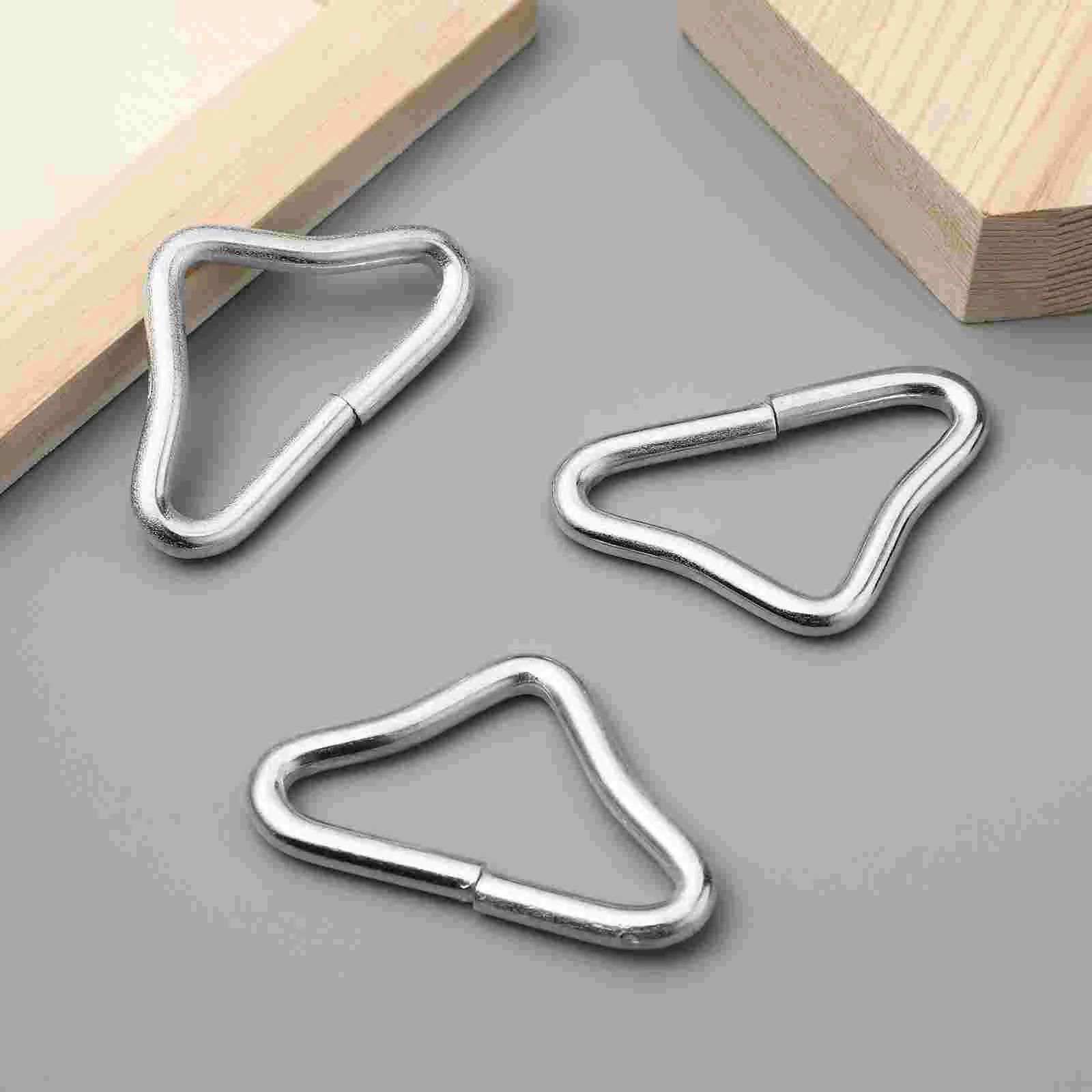 20 Pcs Special Ring for Trampoline Jumping Bed Triangle Rings Outdoor Mattress Net Galvanized Steel Wire Iron Child