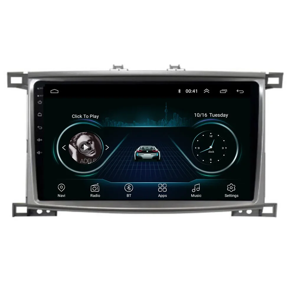 Android 12 Car Radio Multimedia Player for Toyota Land Cruiser LC 100 2002-2007 for Lexus LX470 J100 2 2002-2007 GPS Navigation