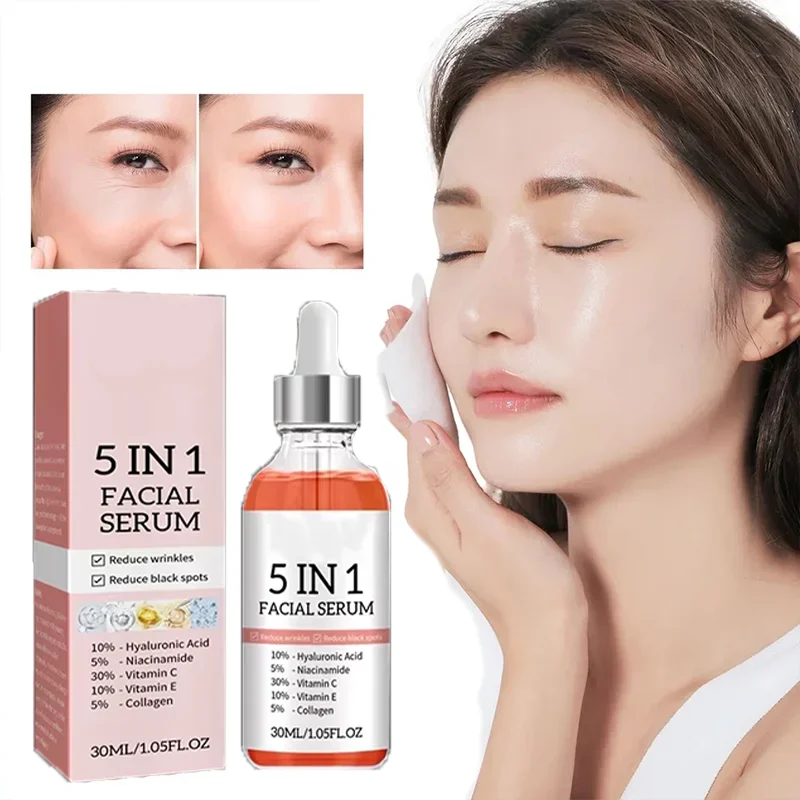 

Anti Aging Face Serum Collagen Wrinkle Removal Hyaluronic Acid Forehead Fine Lines Lifting Facial Serum Skin Care Beauty