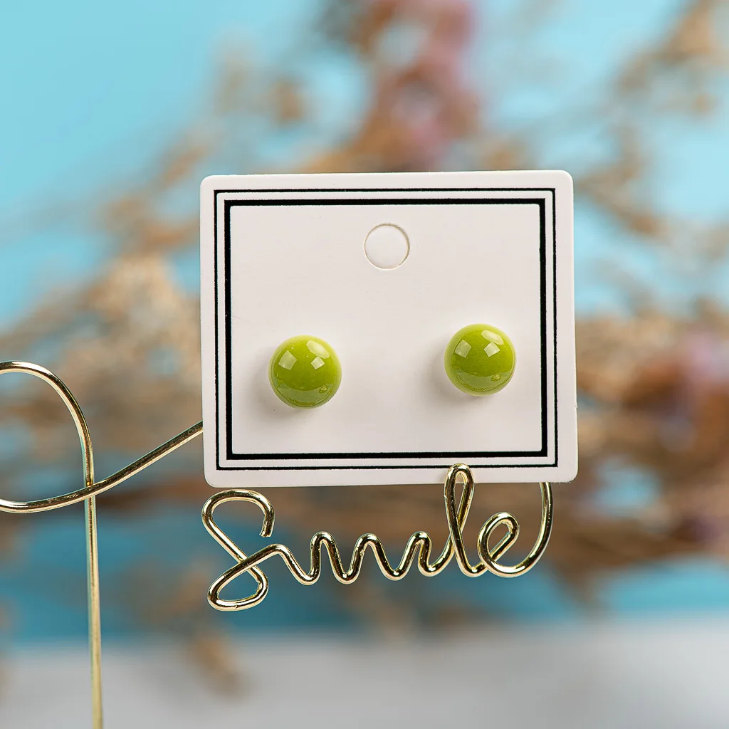 Small And Cute Porcelain Multicolor Earrings Anti-allergic #LY414  candongas бижутерия для женщин best friend ohringe