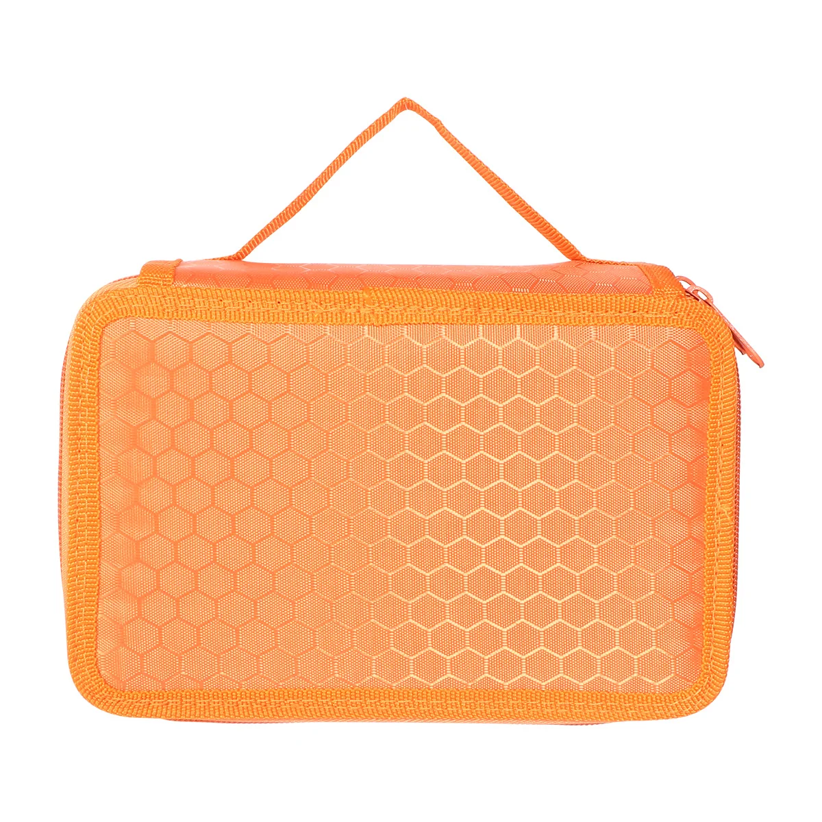 1pc Pencil Case 72 Slots Colored Pencil Organizer Stationery Box Large Capacity Oxford Cloth Zipper Smooth Handy For School