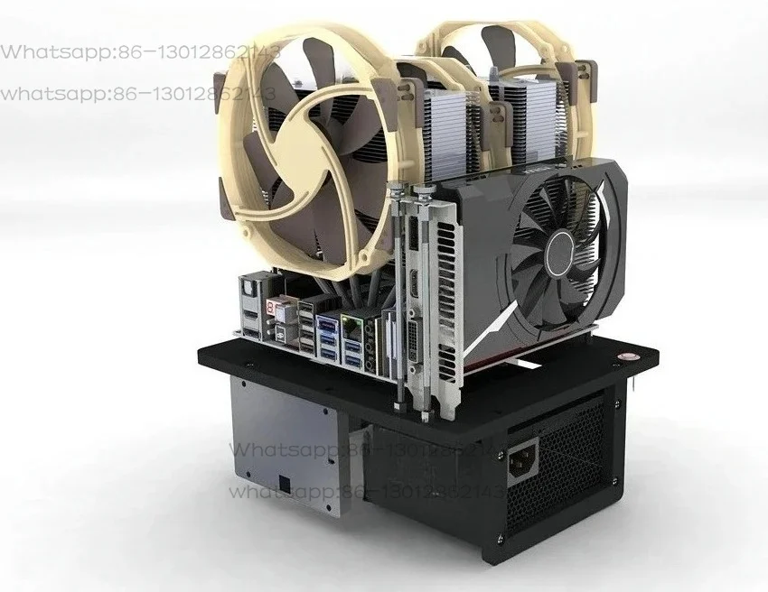 Chassis All-aluminum Computer Test Platform Rack Tower Air Cooling in-line Mechanical Cooling
