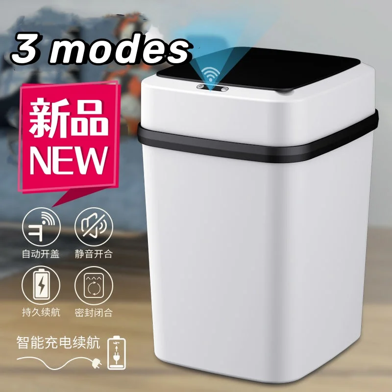 3 modes kitchen trash bin bathroom touch trash can in the toilet smart garbage bucket waste bins dustbin smart trash can kitchen