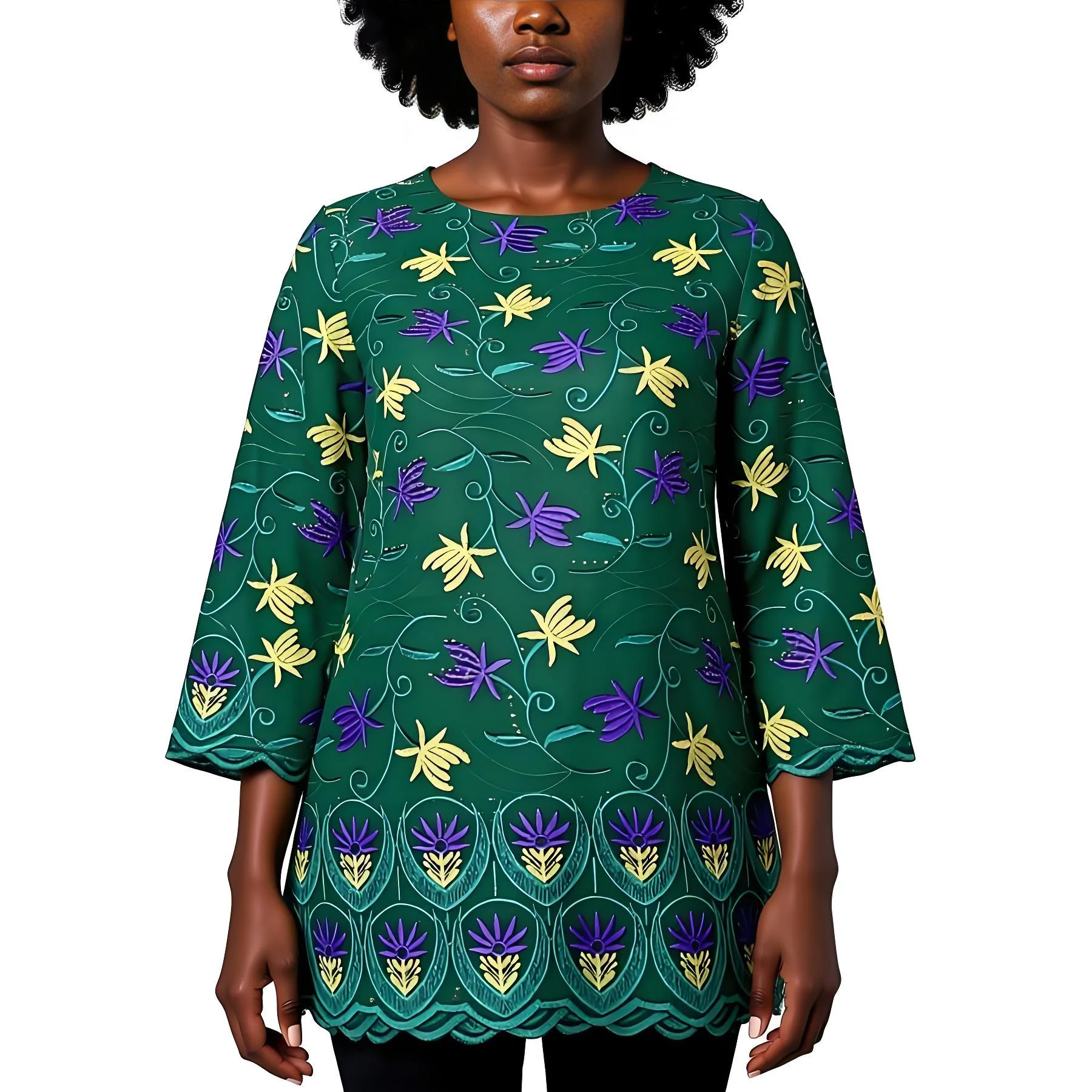 

Новая африканская кружевная ткань 2026: высококачественный швейцарский хлопковый вуаль-кружево с вышивкой и перфорацией, 5+2 ярда, материал для пошива праздничных платьев