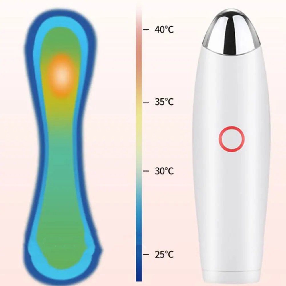 1 szt. Ładowalny przez USB masażer biały, kompaktowy elektryczny przyrząd kosmetyczny do oczu dla kobiet, wibracyjny urządzenie do pielęgnacji oczu, masaż przeciwstarzeniowy