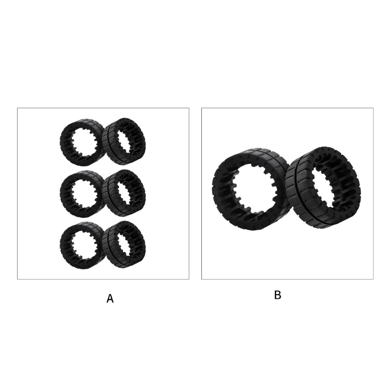 Wear-resistant Non-Slip Replacement Treads Wheel Tires Compatible For iRobotBraava Jet M6 Vacuum Cleaner Robot Mop Parts