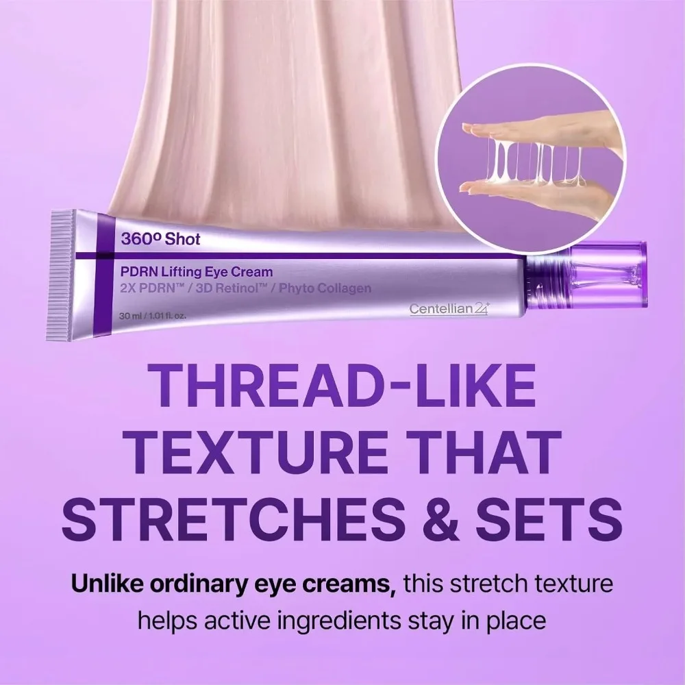 Centellian24 360 °   Creme Firmador para Olhos Shot PDRN: Eleva e Firma a Área dos Olhos, Suaviza Linhas Finas, Eleva Pálpebras Caídas, Melhora a Elasticidade da Pele.