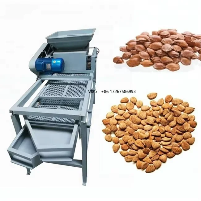 

Небольшая электрическая машина для очистки миндаля, дробилка для скорлупы ладони и сепаратор фундука, машина для растрескивания орехов и обработки сердечников