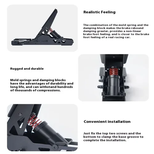 Imagen 2 del producto Kit de rendimiento de Pedal de freno Racing SR-P Lite, simulador de carreras R5, paquete de mejora de freno, combinación de bloque de amortiguación y resorte