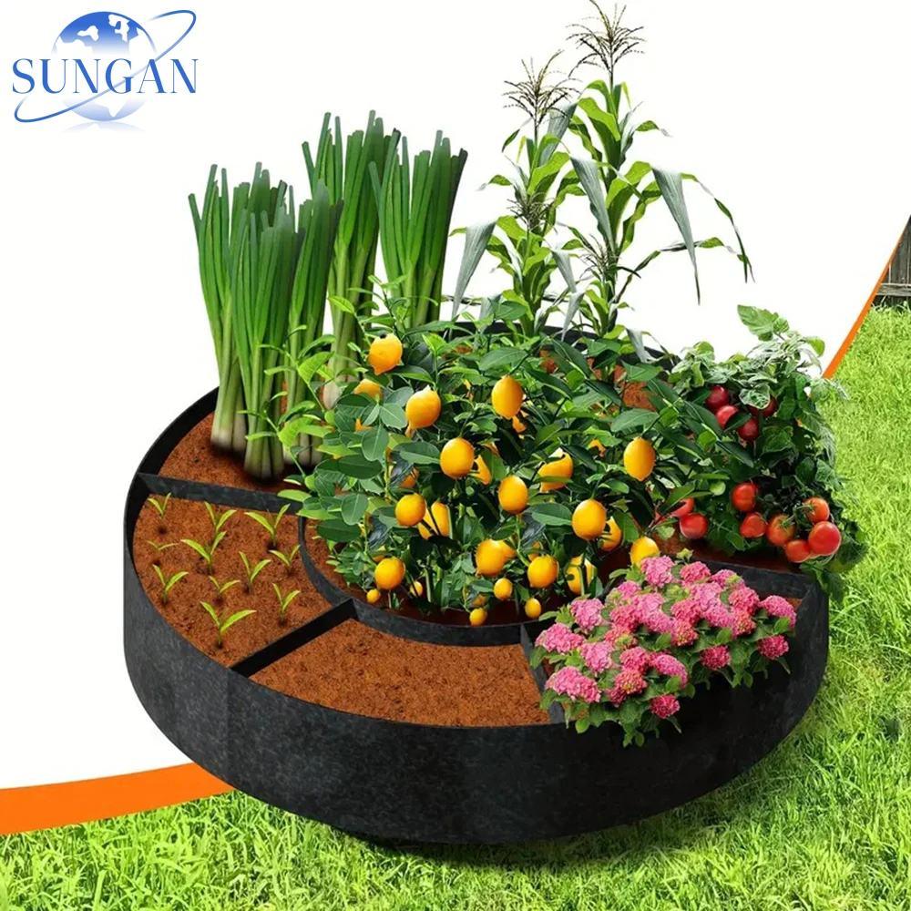 

Многорешетчатый круглый мешок для выращивания растений (7 секций), портативный контейнер для рассады для балкона, сада, цветов и овощей