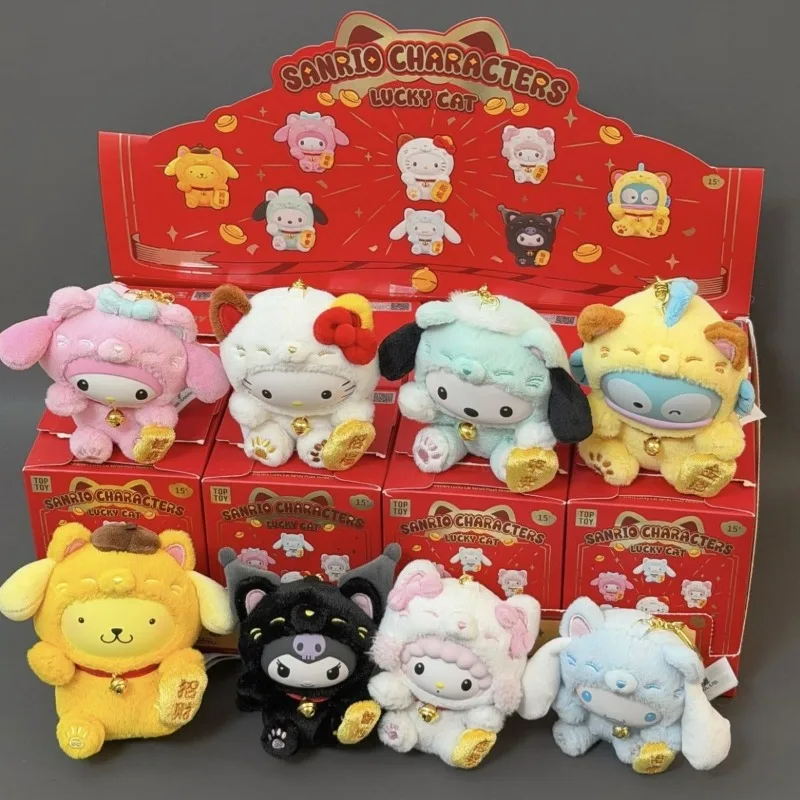 

2026 New Arrival Sanrio Lucky Cat Series Mystery Box Blind Box Toys Kawaii Anime Action Figure Surprise Doll Girl Gift In Stock
